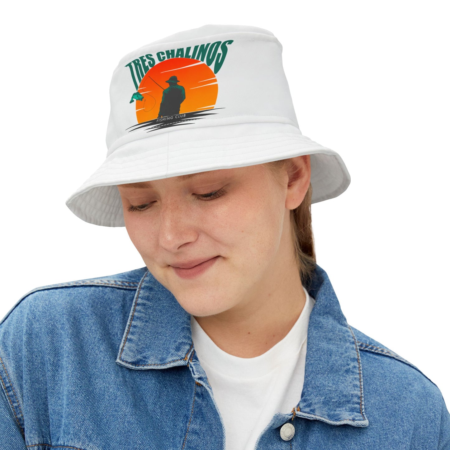 Sunset Fishing Bucket Hat, Graphic Fishing Hat, Summer Style Hat, Outdoor Adventure Hat, Gift for Fisherman, Unique Summer Accessory