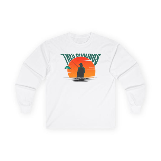 Chill Vibes Long Sleeve Tee - Sunset Graphic, Unisex T-Shirt for Relaxed Days, Perfect Gift for Nature Lovers, Summer Beachwear