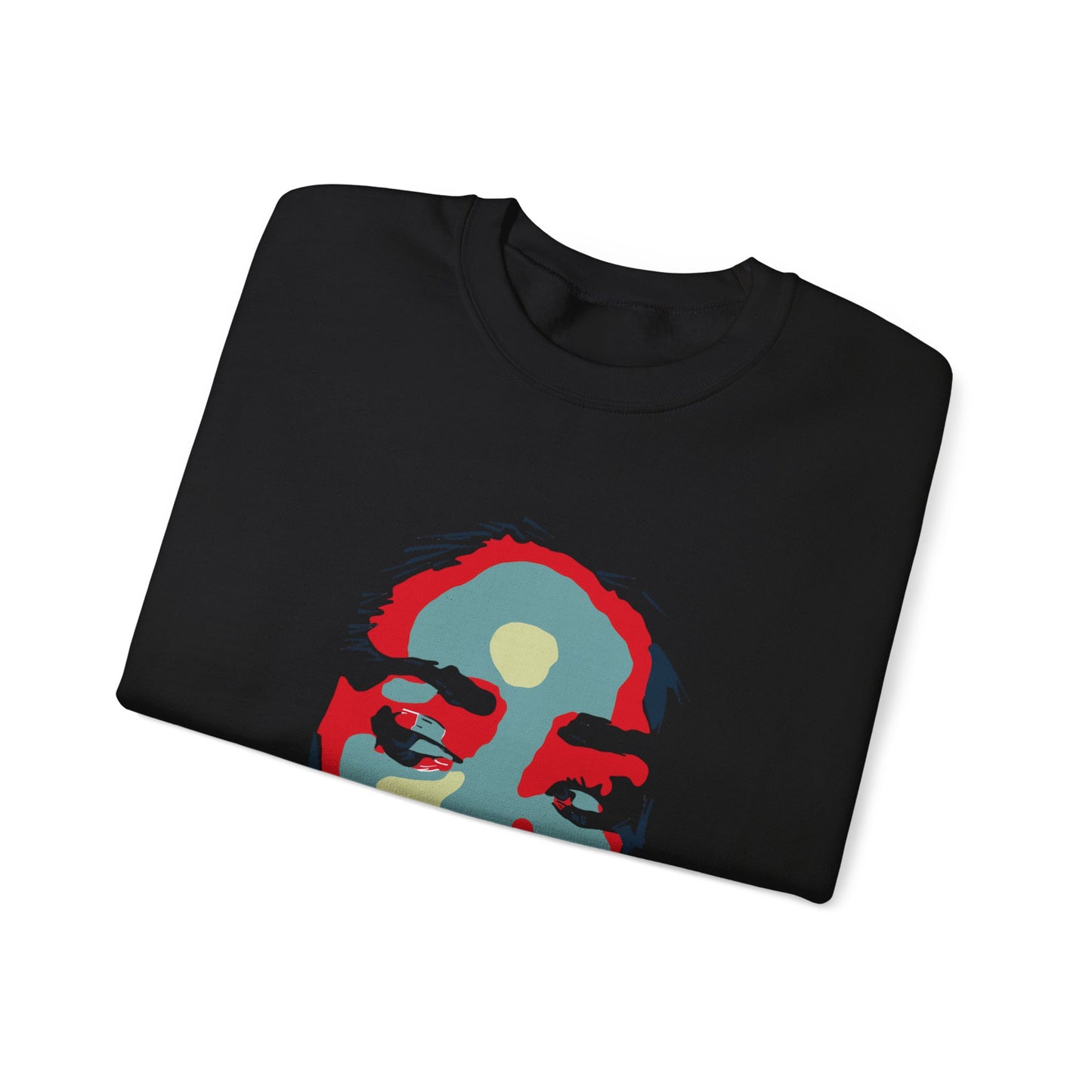 Artistic Face Graphic Crewneck Sweatshirt, Unisex Sweatshirt, Casual Wear, Gift for Art Lovers, Unique Streetwear