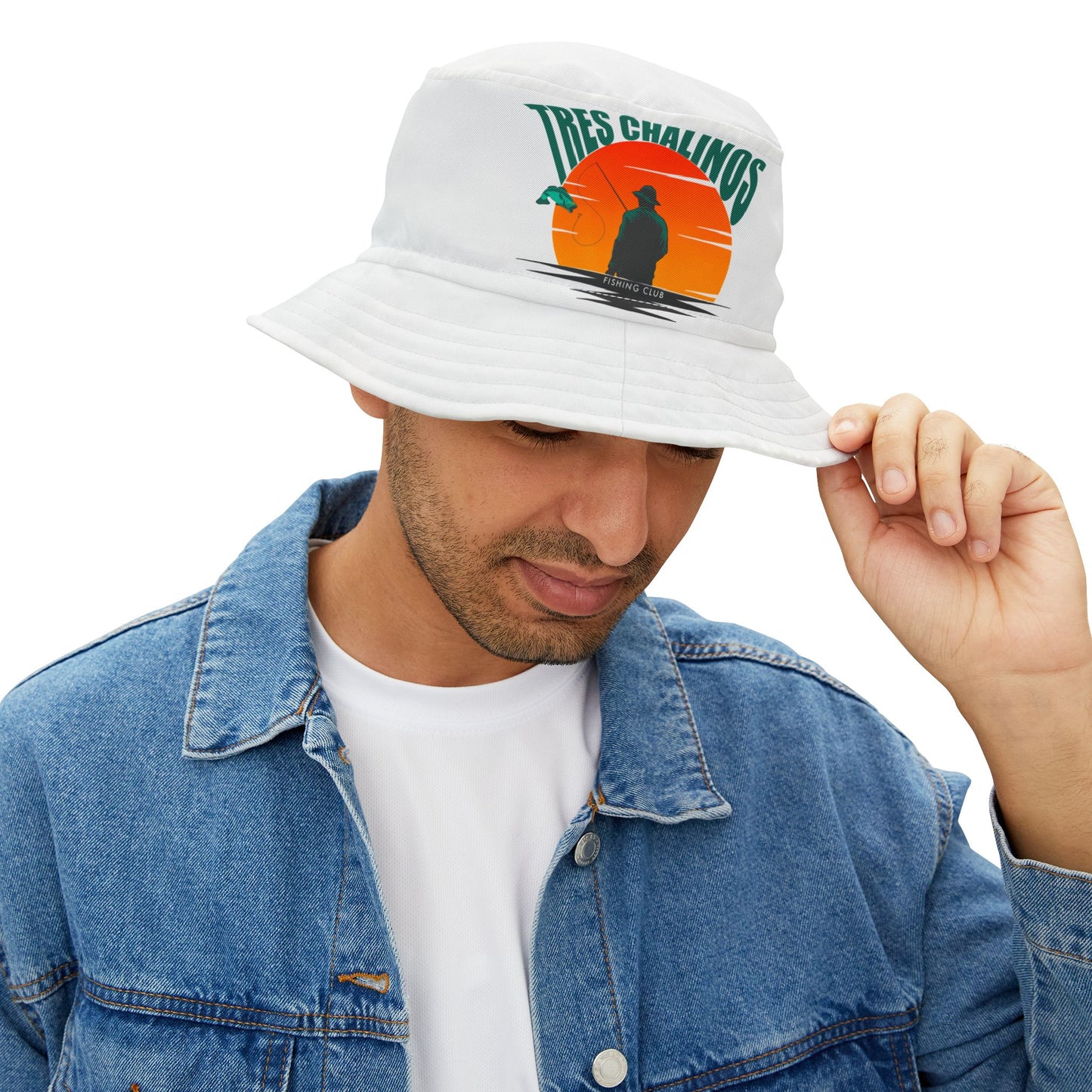 Sunset Fishing Bucket Hat, Graphic Fishing Hat, Summer Style Hat, Outdoor Adventure Hat, Gift for Fisherman, Unique Summer Accessory