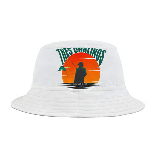 Sunset Fishing Bucket Hat, Graphic Fishing Hat, Summer Style Hat, Outdoor Adventure Hat, Gift for Fisherman, Unique Summer Accessory