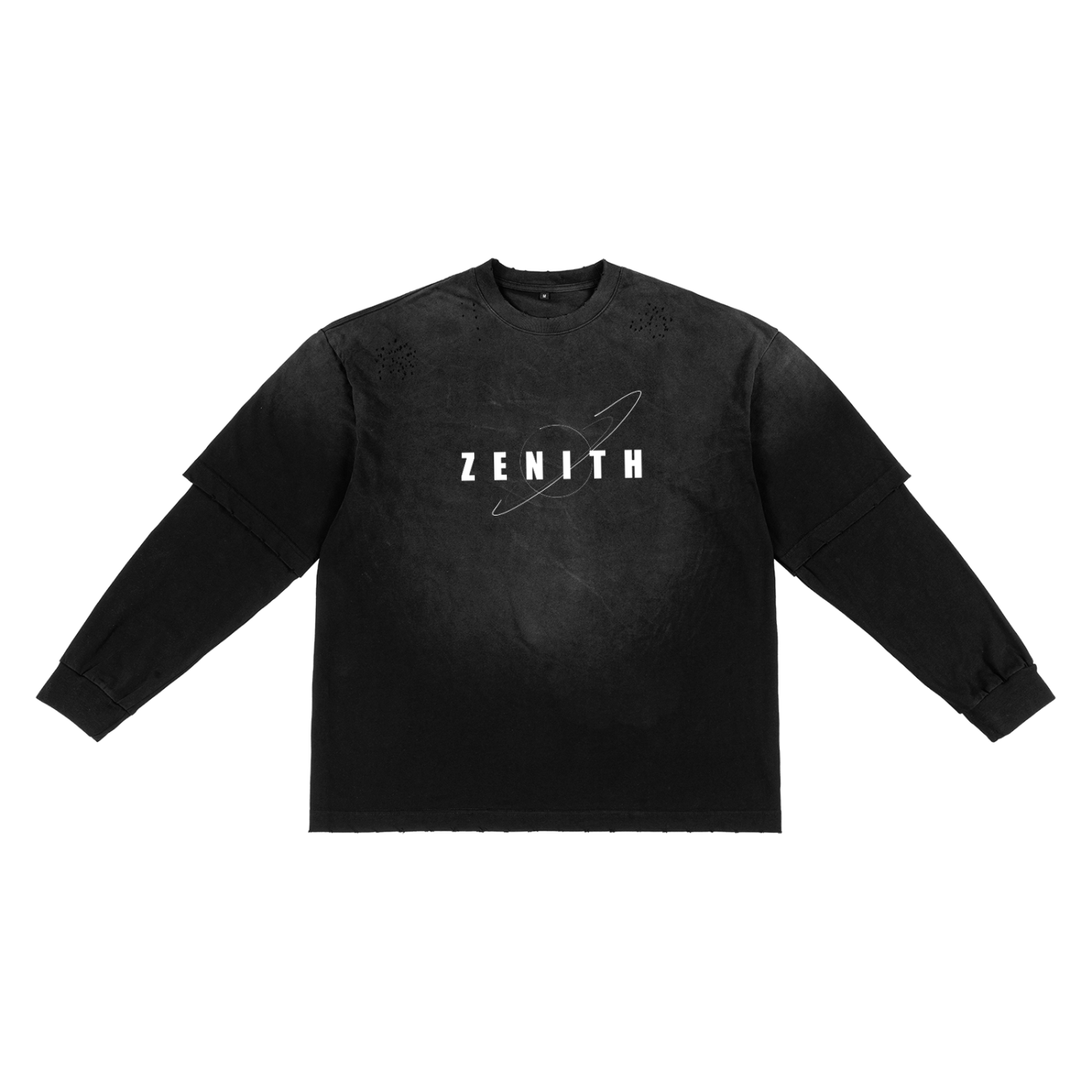 Sunfade Hand-Frayed Faux Two-Piece T-Shirt